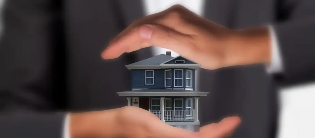 A professional conducting a house valuation inspection