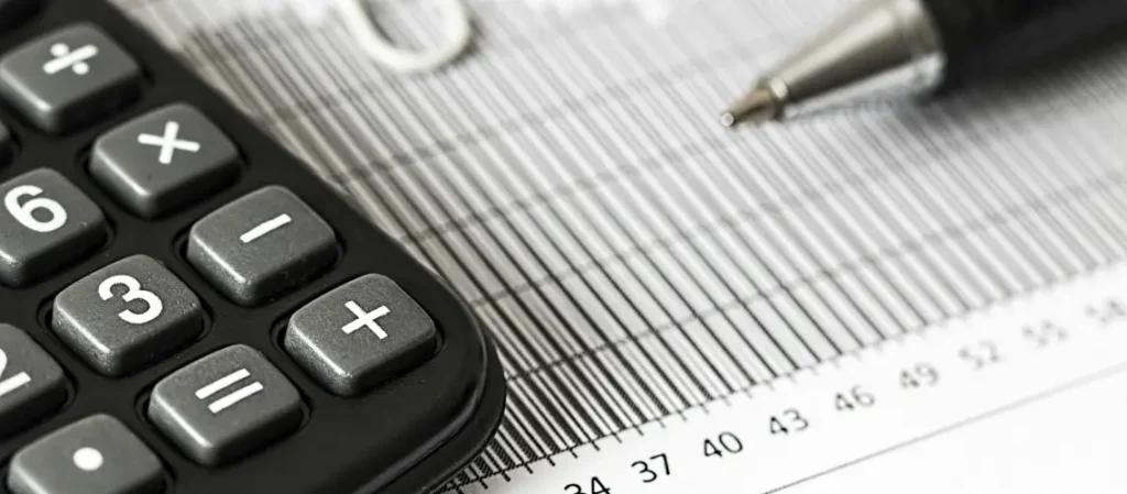 Australian rates notice on table next to calculator and house key